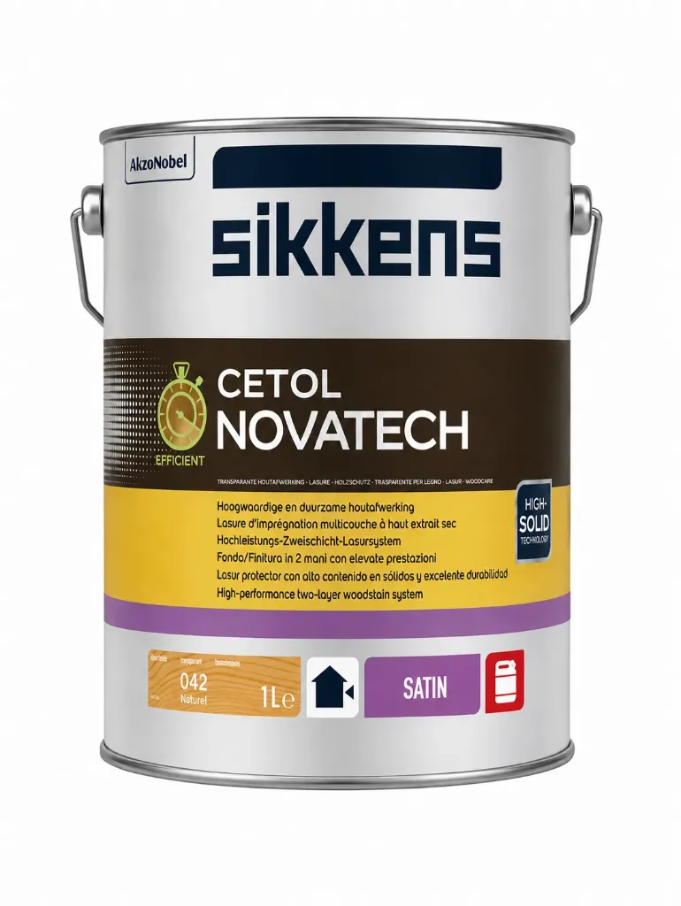 Lasure Sikkens Cetol Novatech Satin coloris Buis 042 (1L)
